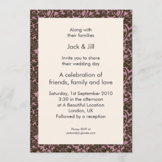 Bit Wild (maroon) 12x18 Einladung