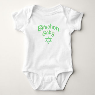 Bitachon Baby Green Bodysuit Strampler