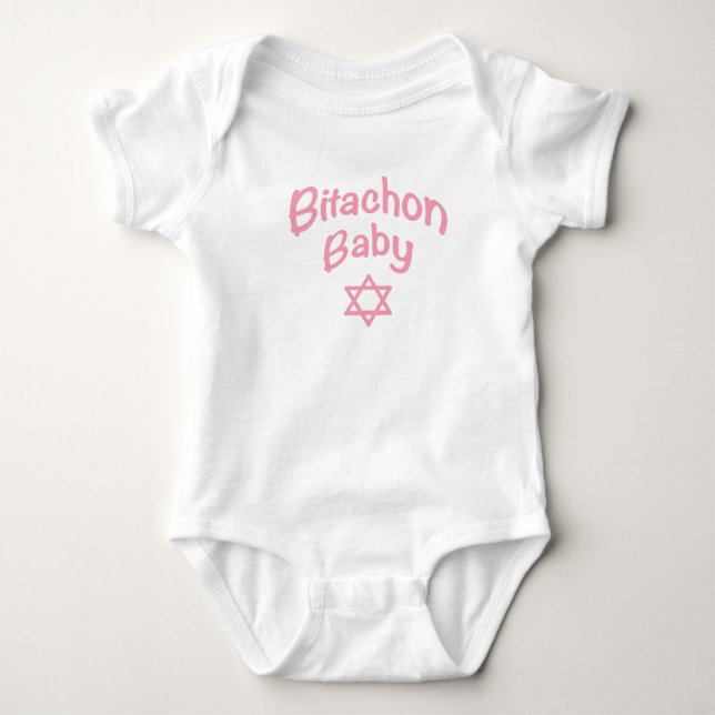 Bitachon Baby Pink Säugling Bodysuit Baby Strampler (Vorderseite)