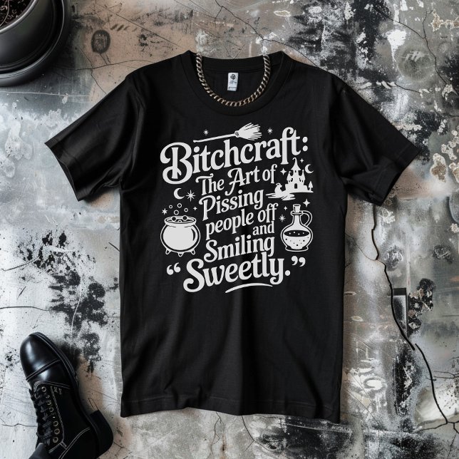Bitchcraft Halloween White T-Shirt (Von Creator hochgeladen)
