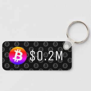 Bitcoin $0,2 Millionen (200 Millionen Dollar) eine Schlüsselanhänger