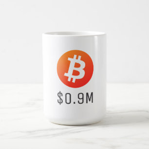 Bitcoin $0,9 Millionen (900 Millionen Dollar) eine Verwandlungstasse