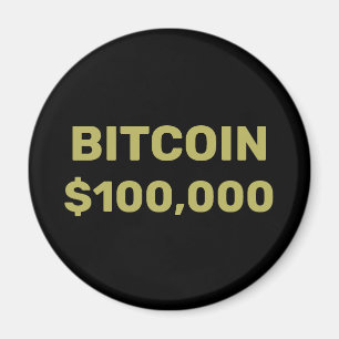 Bitcoin 100000 Feier Magnet