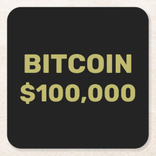 Bitcoin 100000 Feier Rechteckiger Pappuntersetzer