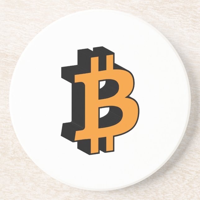 Bitcoin 11 sandstein untersetzer (Vorne)