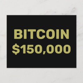 Bitcoin 150000 Celebration Postkarte