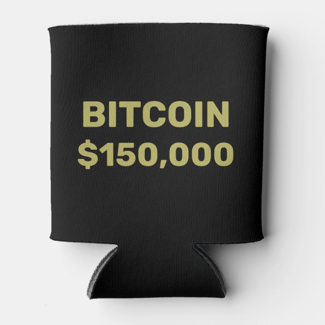 Bitcoin 150000 Feier Dosenkühler (Vorderseite)