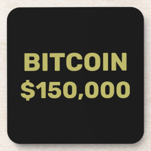 Bitcoin 150000 Feier Getränkeuntersetzer