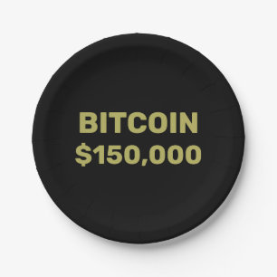 Bitcoin 150000 Feier Pappteller