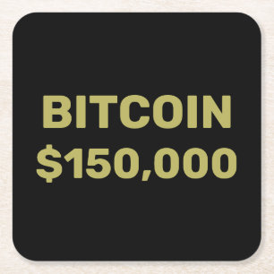 Bitcoin 150000 Feier Rechteckiger Pappuntersetzer
