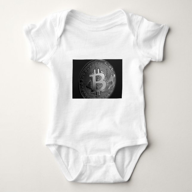 Bitcoin 16 baby strampler (Vorderseite)