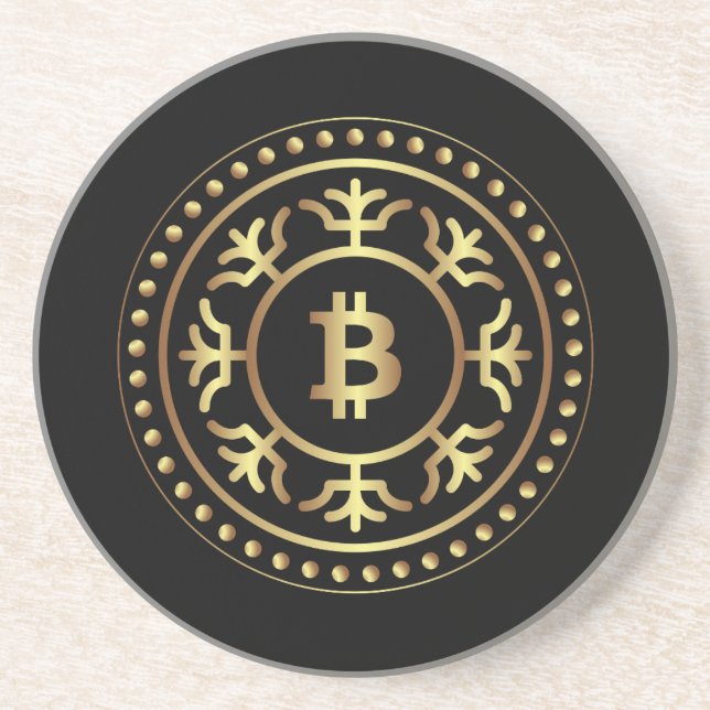 Bitcoin 2 getränkeuntersetzer (Vorne)