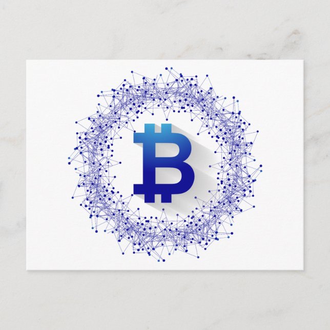 Bitcoin 5 postkarte (Vorderseite)