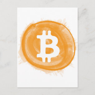Bitcoin 6 postkarte
