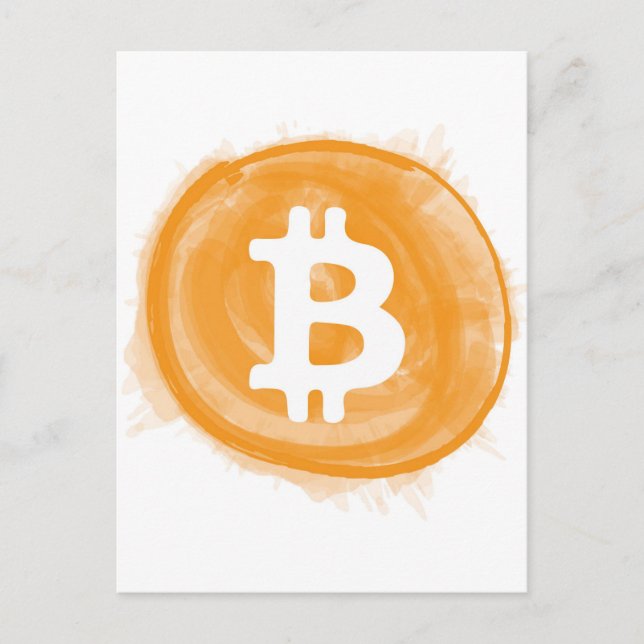 Bitcoin 6 postkarte (Vorderseite)