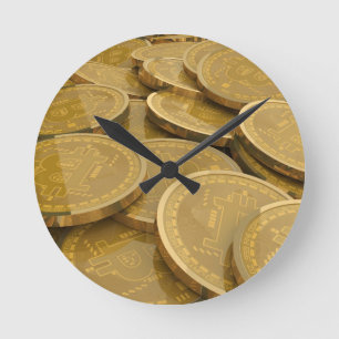 Bitcoin 7 runde wanduhr