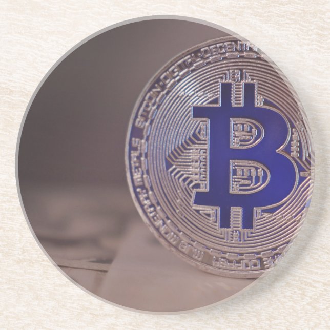 Bitcoin 8 sandstein untersetzer (Vorne)