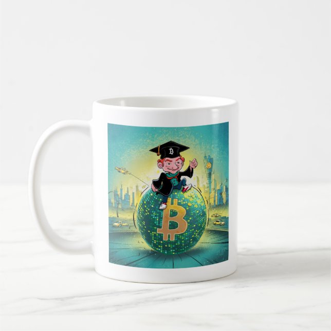 Bitcoin-Abschluss Kaffeetasse (Links)