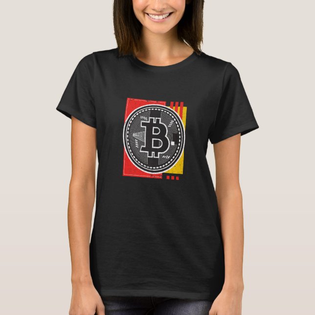Bitcoin Abstract Crypto Cash T-Shirt (Vorderseite)