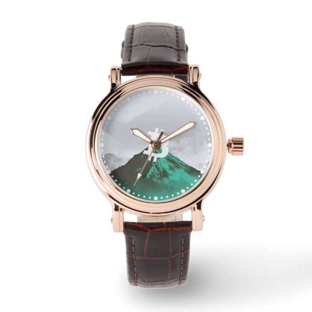 Bitcoin Allzeithoch (ATH) Armbanduhr (Vorderseite)