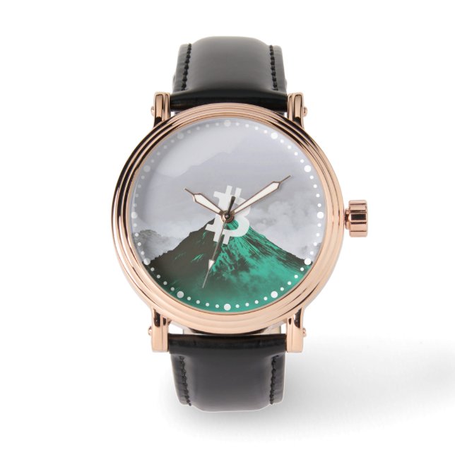 Bitcoin Allzeithoch (ATH) Armbanduhr (Vorderseite)