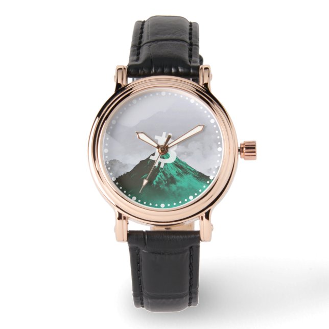 Bitcoin Allzeithoch (ATH) Armbanduhr (Vorderseite)