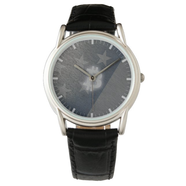 Bitcoin America Armbanduhr (Vorderseite)