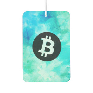 Bitcoin Aquarell (Stil 3 - Strandleben) Autolufterfrischer