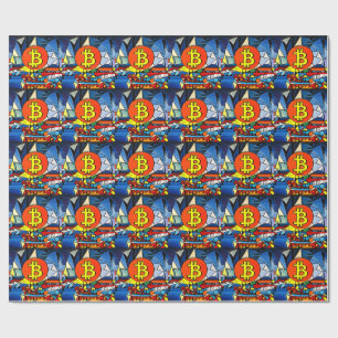 Bitcoin Art Geschenkpapier