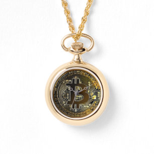 Bitcoin Art Gold Frauen beobachten Armbanduhr
