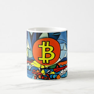 Bitcoin Art Kaffeetasse