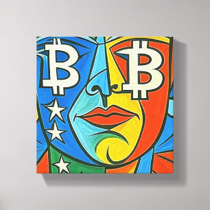 Bitcoin Art Leinwanddruck