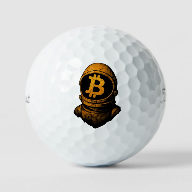 Bitcoin Astronaut-Crypto Astronaut Golfball (Vorderseite)