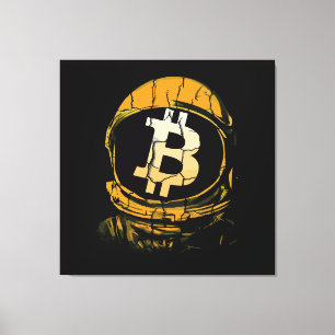 Bitcoin Astronaut-Crypto Astronaut Leinwanddruck