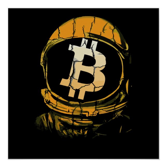 Bitcoin Astronaut-Crypto Astronaut Poster (Vorderseite)