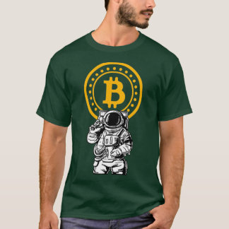 Bitcoin Astronaut Weltraumatronin Hodling Moon T-Shirt