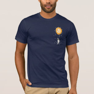 Bitcoin Astronaut zum Mond - Btc Crypto T-Shirt