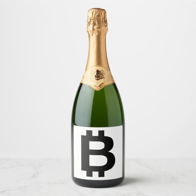 Bitcoin B Bold Sparkling Wine Label (Vorderseite)
