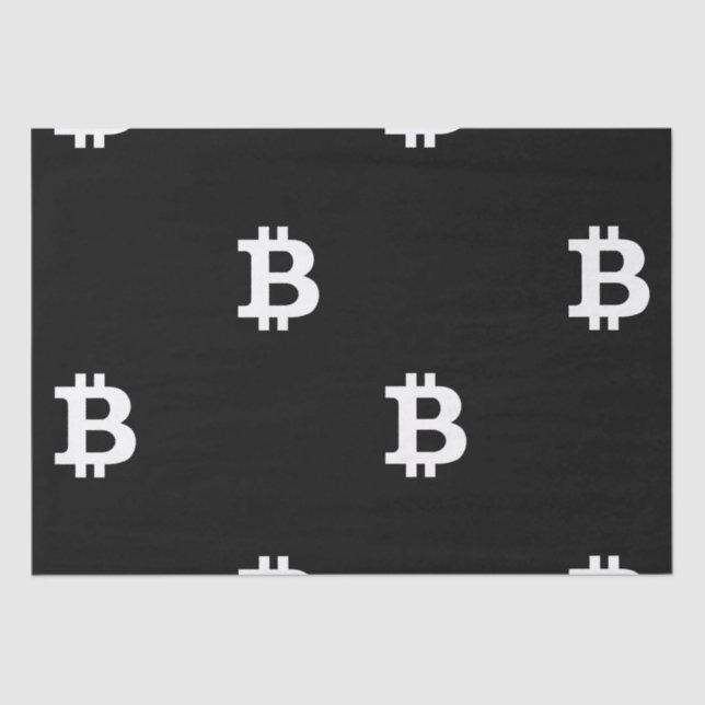 Bitcoin B Cooles Gewebepapier Seidenpapier (Vorderseite)