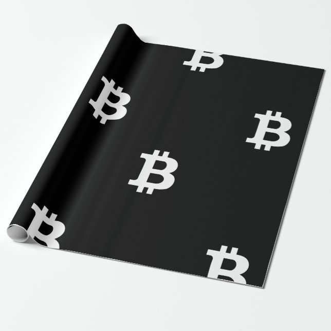 Bitcoin B Cooles Schleifpapier Geschenkpapier (Ungerollt)