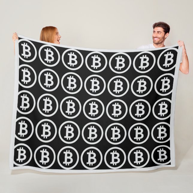Bitcoin B Dollar Zeichenkrypto Fleece Blanket (Beispiel)