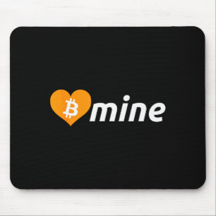 Bitcoin B Mine Kryptowährung Valentinstag Btc Mousepad