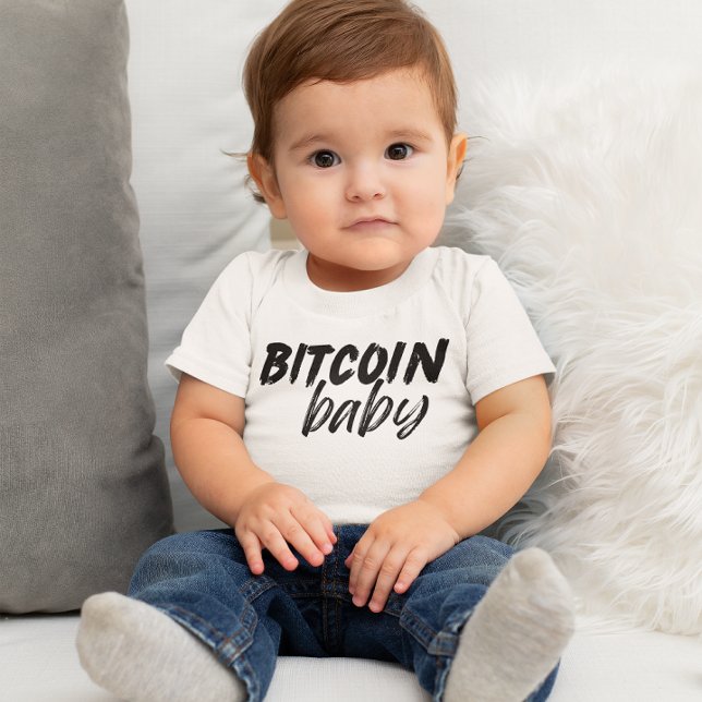 Bitcoin BABY Kryptosende niedliche T-shirt (Von Creator hochgeladen)