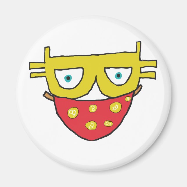 Bitcoin Bandit Magnet (Vorne)