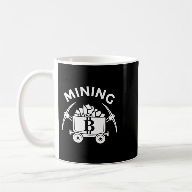 Bitcoin-Bergbau Kaffeetasse (Links)