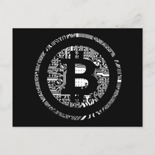 Bitcoin Black Edition Postkarte