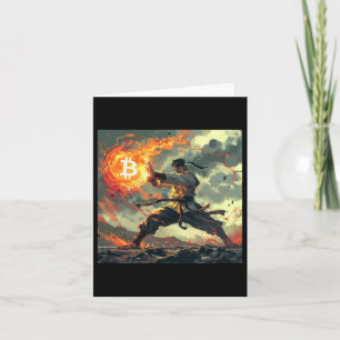 Bitcoin Black Strap Judo Martial Arts Karate Karte