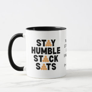 Bitcoin BLEIBE HUMBLE STACK SATS Crypto Investor Tasse