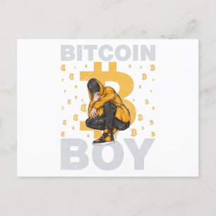Bitcoin Boy Postkarte