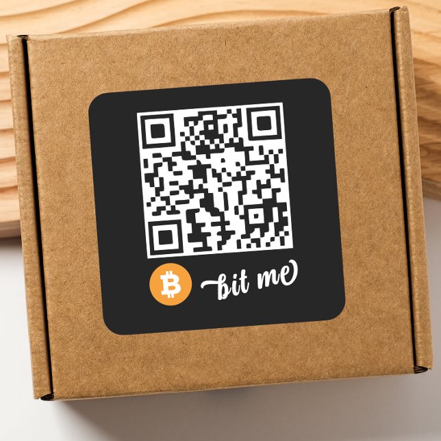 Bitcoin (BTC) Ballet QR Code Sticker - Square (Von Creator hochgeladen)